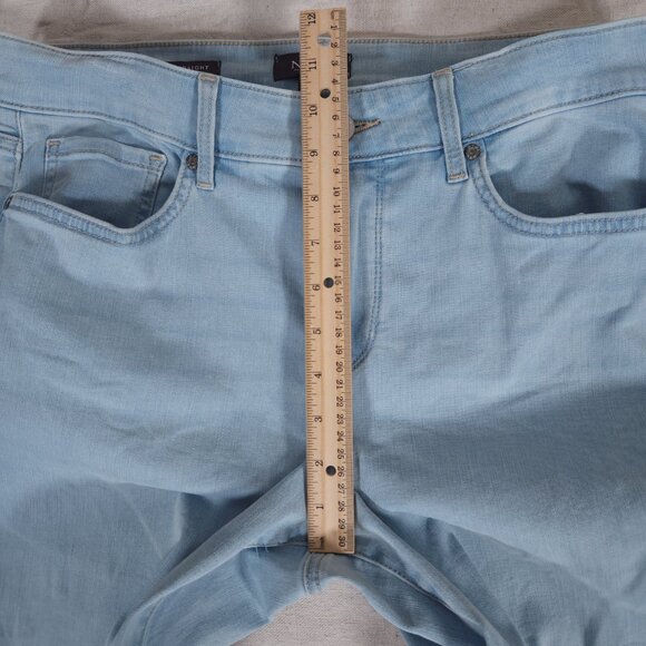 NYDJ Marilyn Straight Crop Blue Jeans Womens Size 10 Stretch Denim Pants - Picture 7 of 14